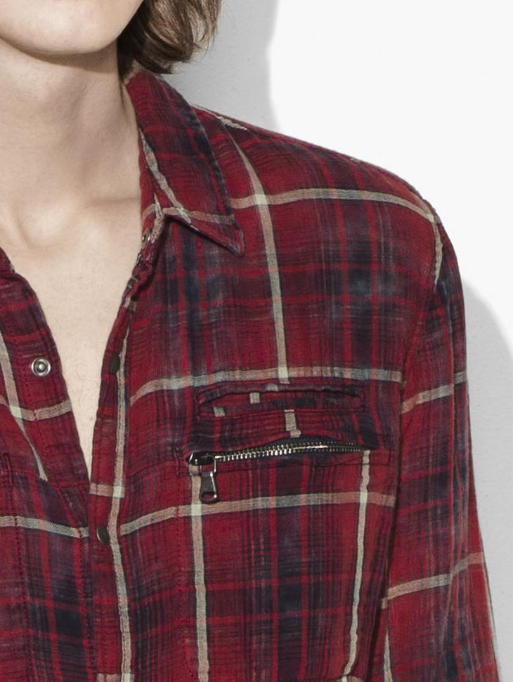 Plaid Snap Front Workwear Shirt image number 3