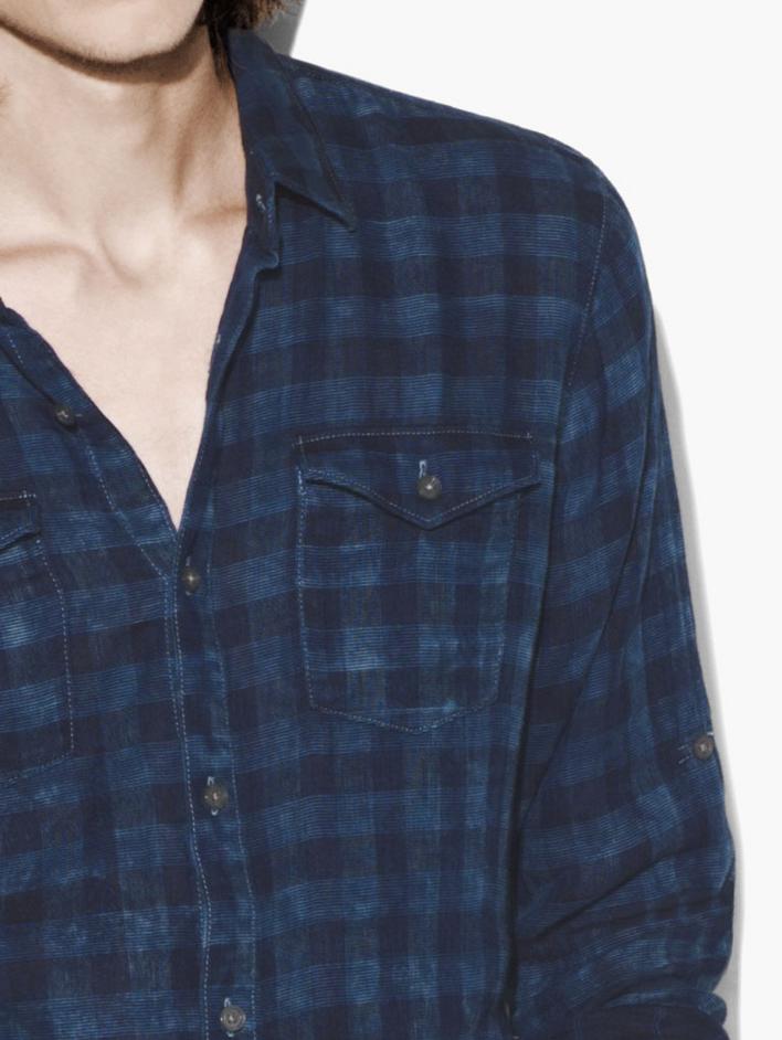 ROLL-UP SLEEVE PLAID SHIRT image number 3