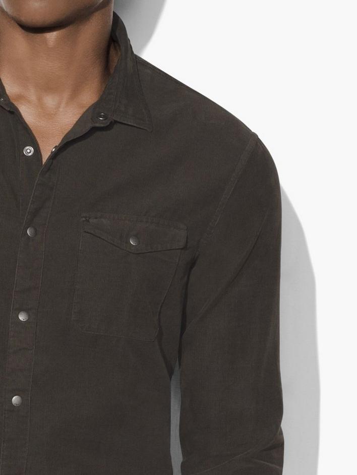 Corduroy Snap Front Western Shirt image number 3