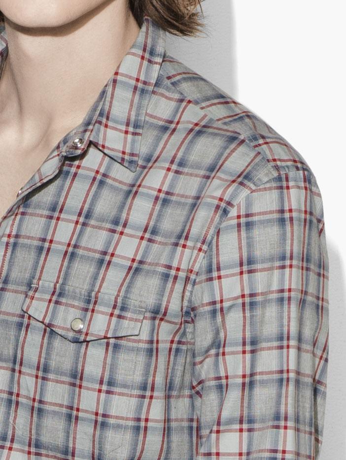 Plaid Snap Front Western Shirt image number 3