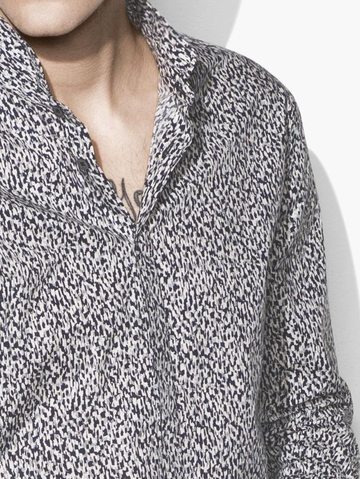 WIRE-COLLAR PRINTED SHIRT image number 3
