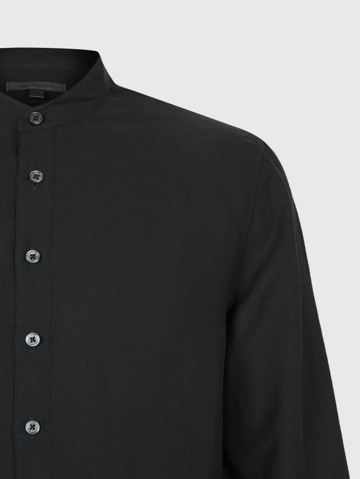 CLASSIC FIT SHIRT WITH BAND COLLAR image number 4