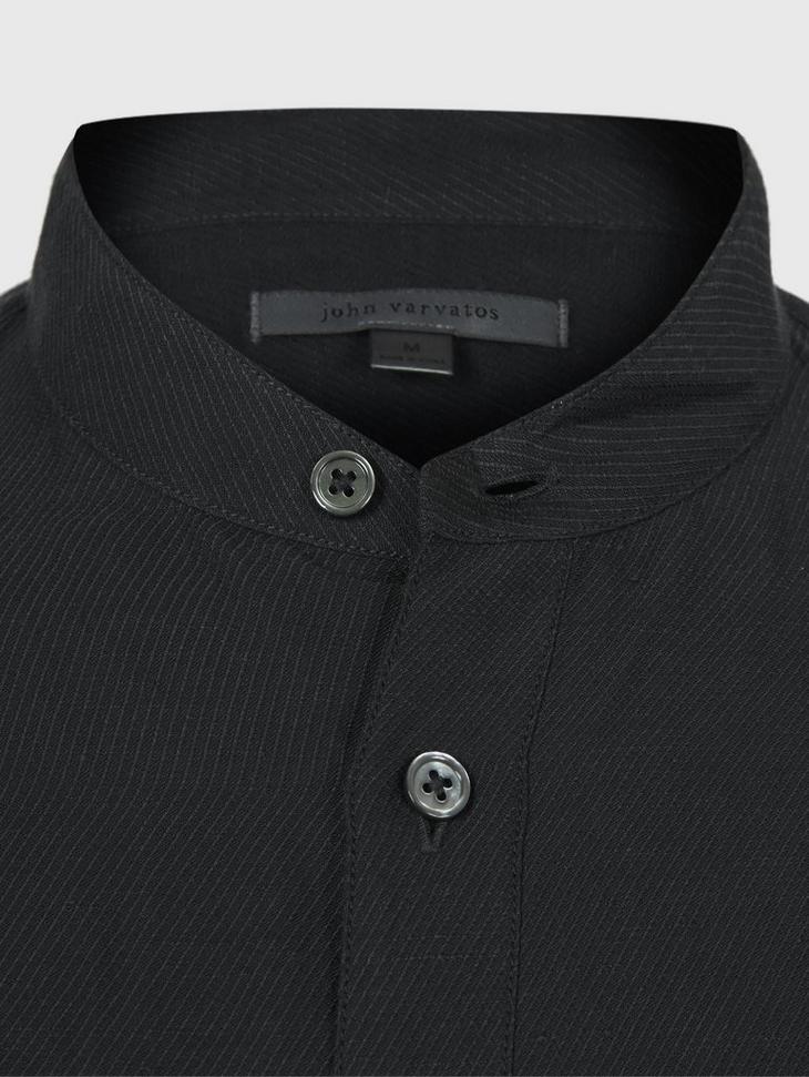 CLASSIC FIT SHIRT WITH BAND COLLAR image number 5