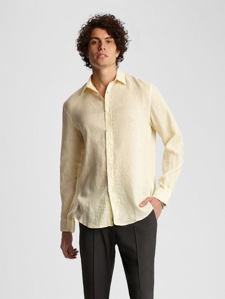 CLASSIC FIT LINEN SHIRT image number 1
