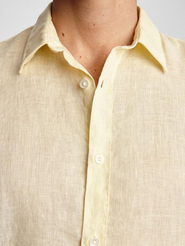 CLASSIC FIT LINEN SHIRT image number 3