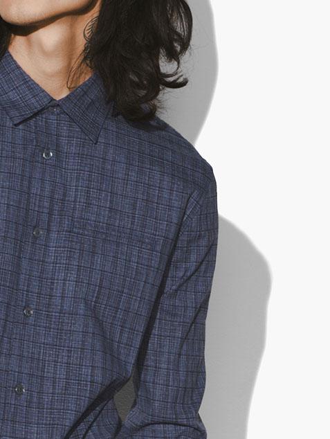 ROLL SLEEVE CHECK SHIRT image number 3