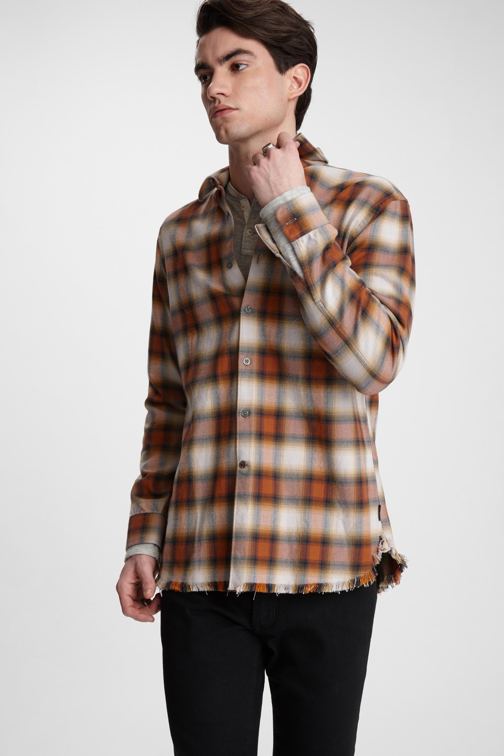 RANDY PLAID LONG SHIRT image number 4