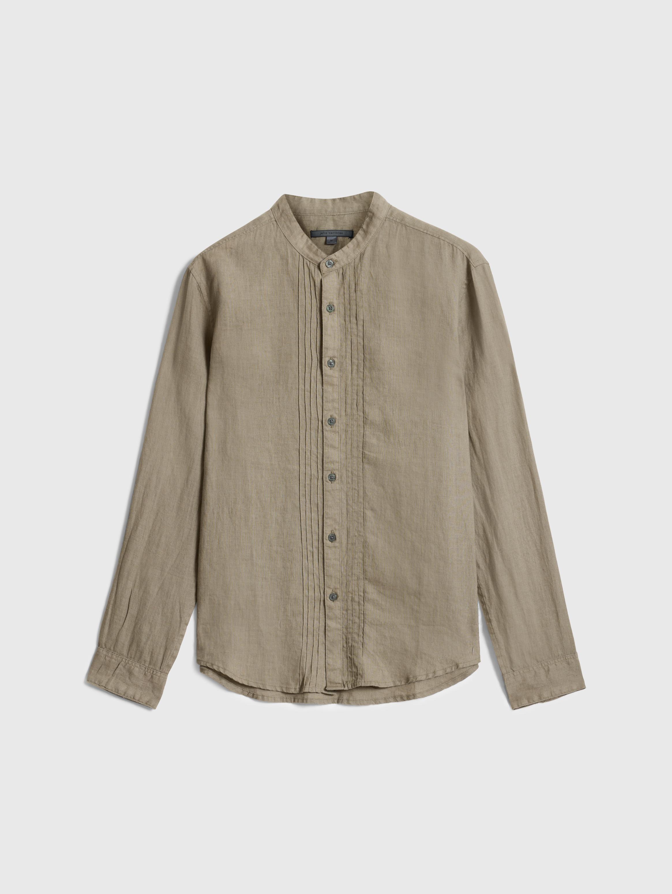 BRETT BAND COLLAR SHIRT