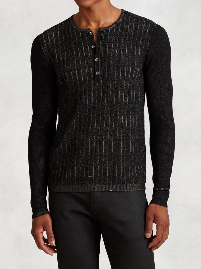 LS HENLEY SWEATER image number 1
