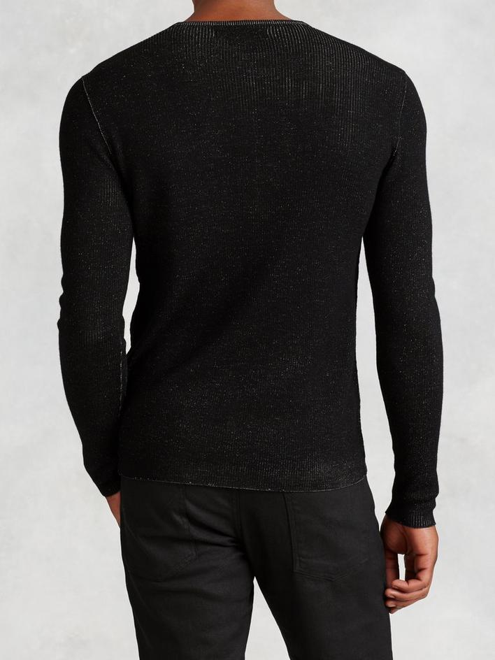 LS HENLEY SWEATER image number 2