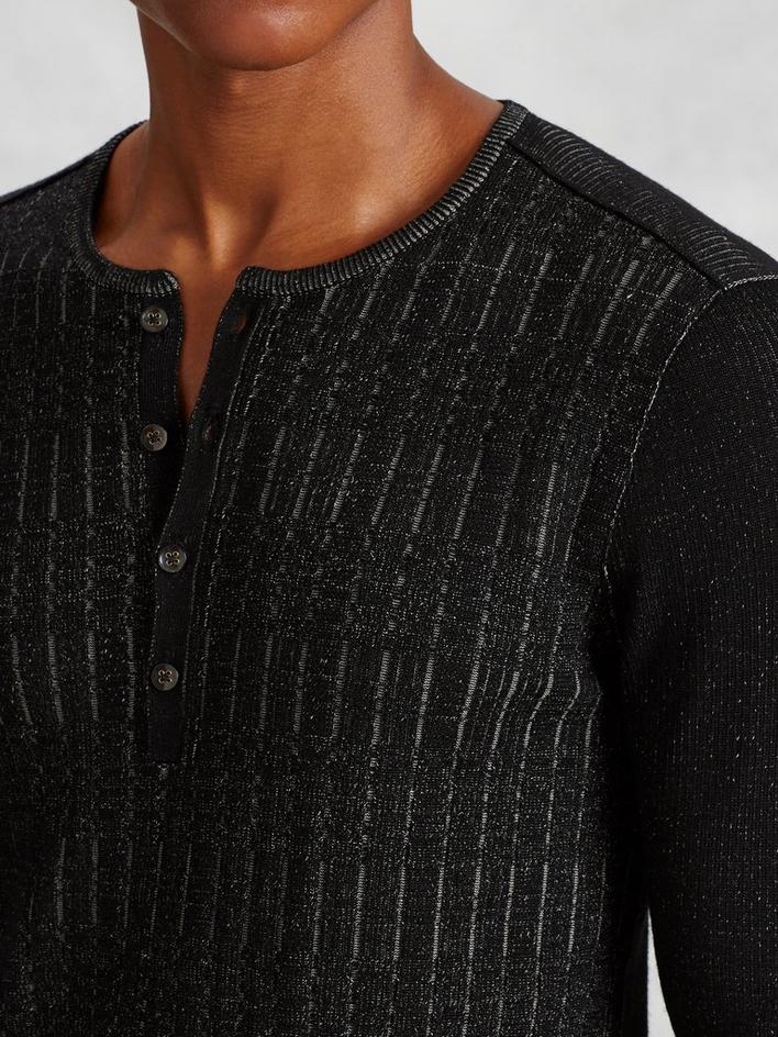 LS HENLEY SWEATER image number 3