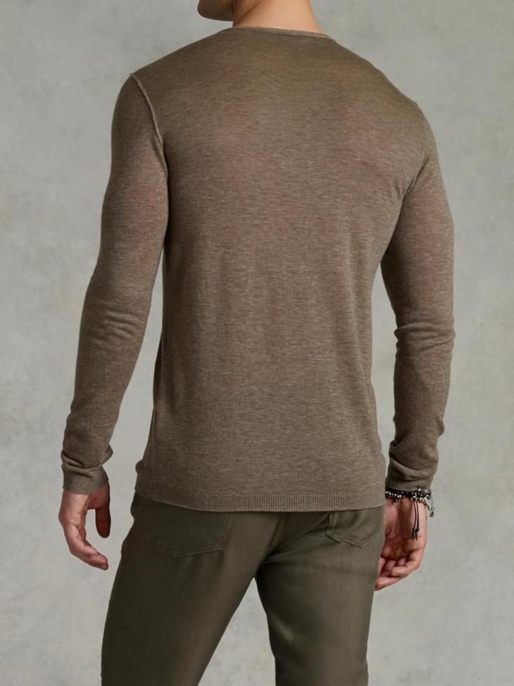 Dip Dye V-Neck Sweater image number 2