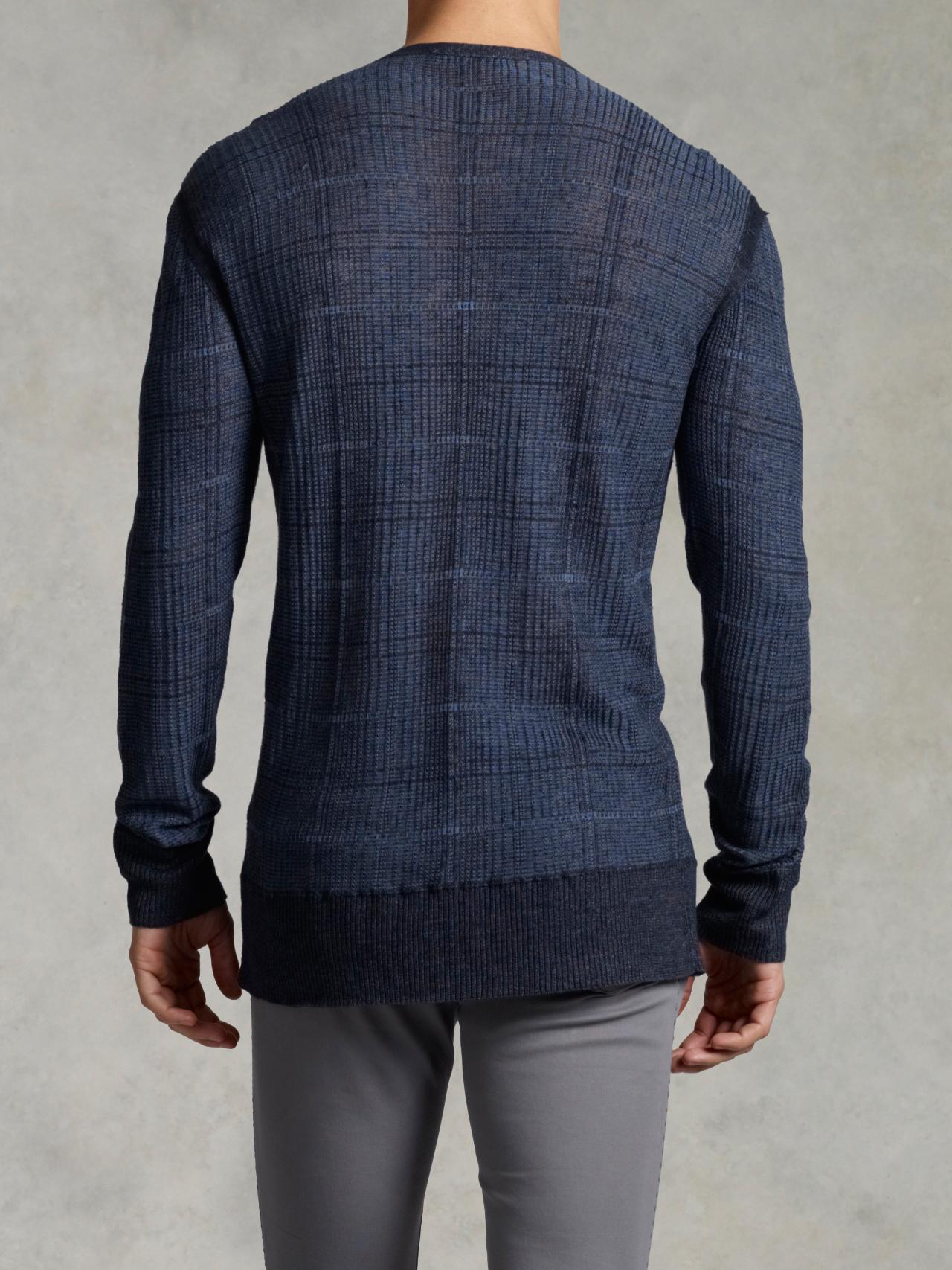 Patterned V-Neck Sweater image number 2