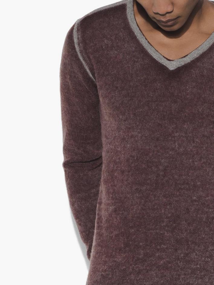 Merino Wool V-Neck Sweater image number 3