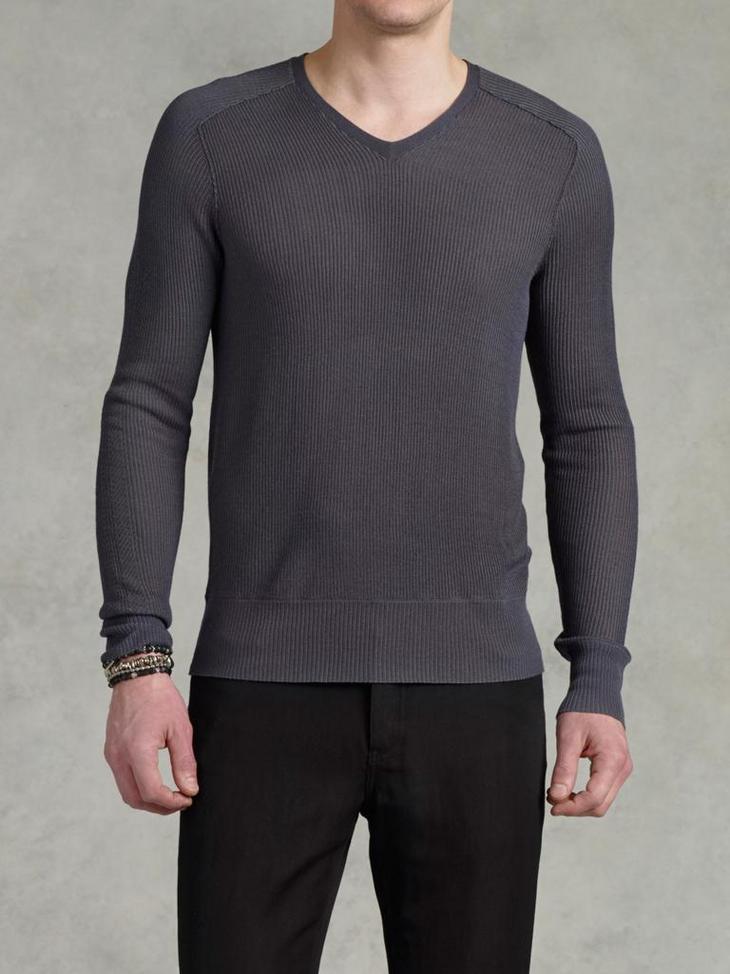 Mini Cable V-Neck Sweater image number 1