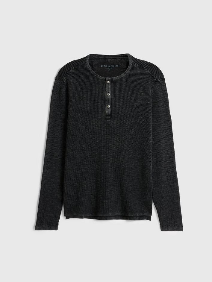 MEMPHIS WAFFLE HENLEY | John Varvatos MEMPHIS WAFFLE HENLEY | John Varvatos