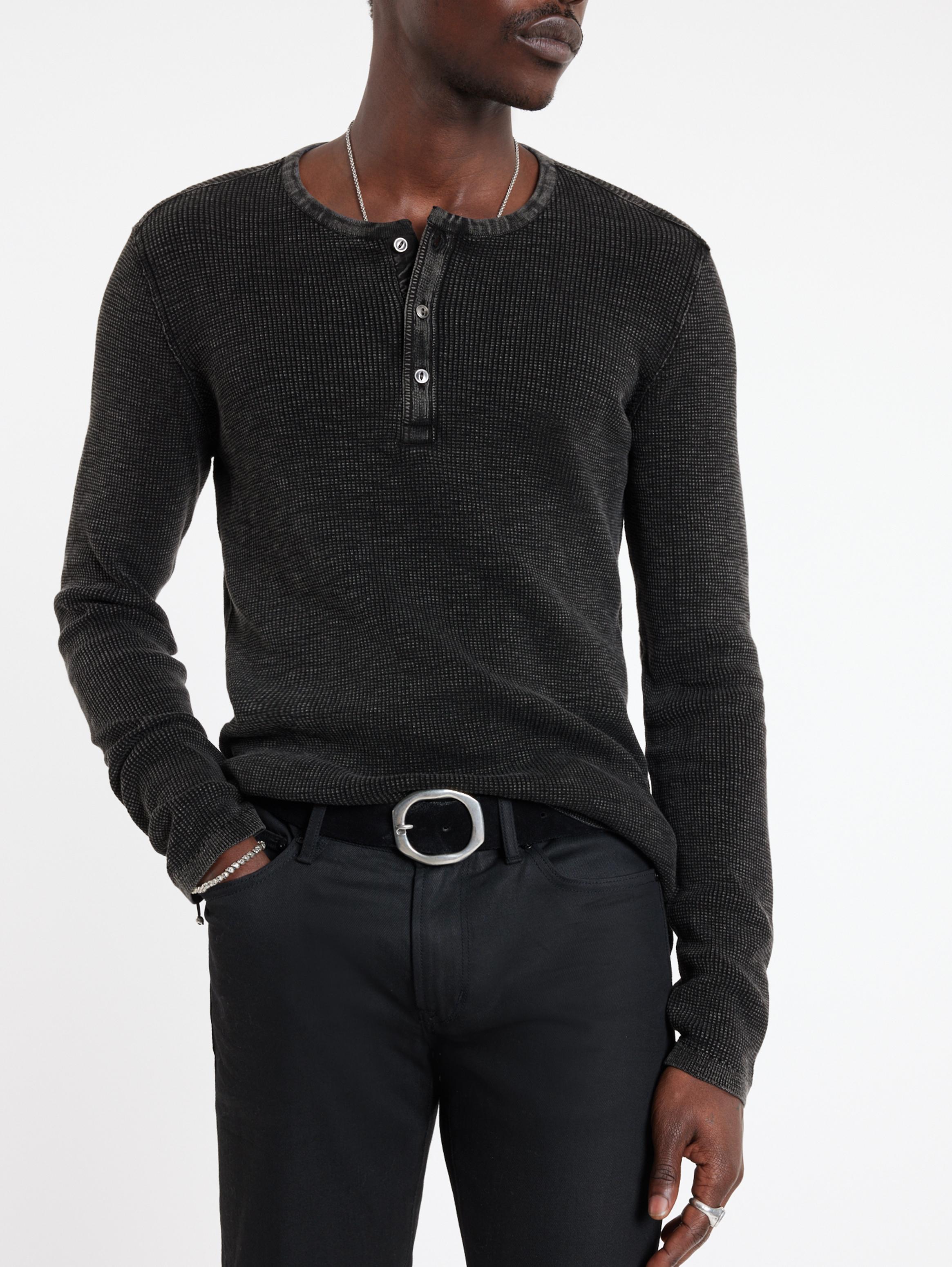 MEMPHIS WAFFLE HENLEY | John Varvatos