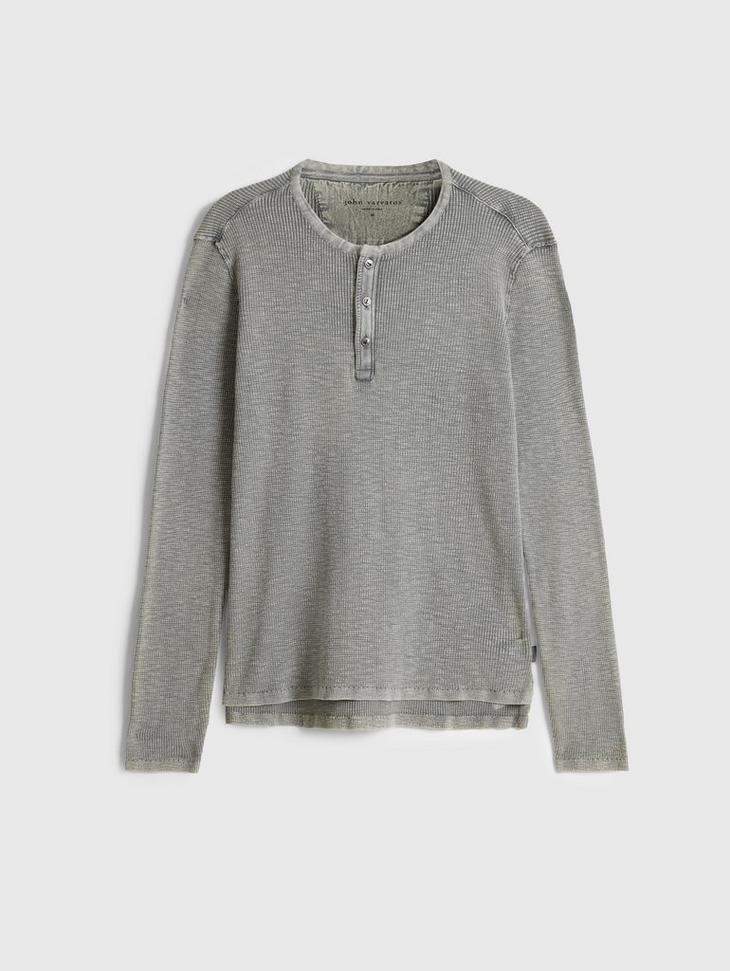 MEMPHIS WAFFLE HENLEY | John Varvatos MEMPHIS WAFFLE HENLEY | John Varvatos