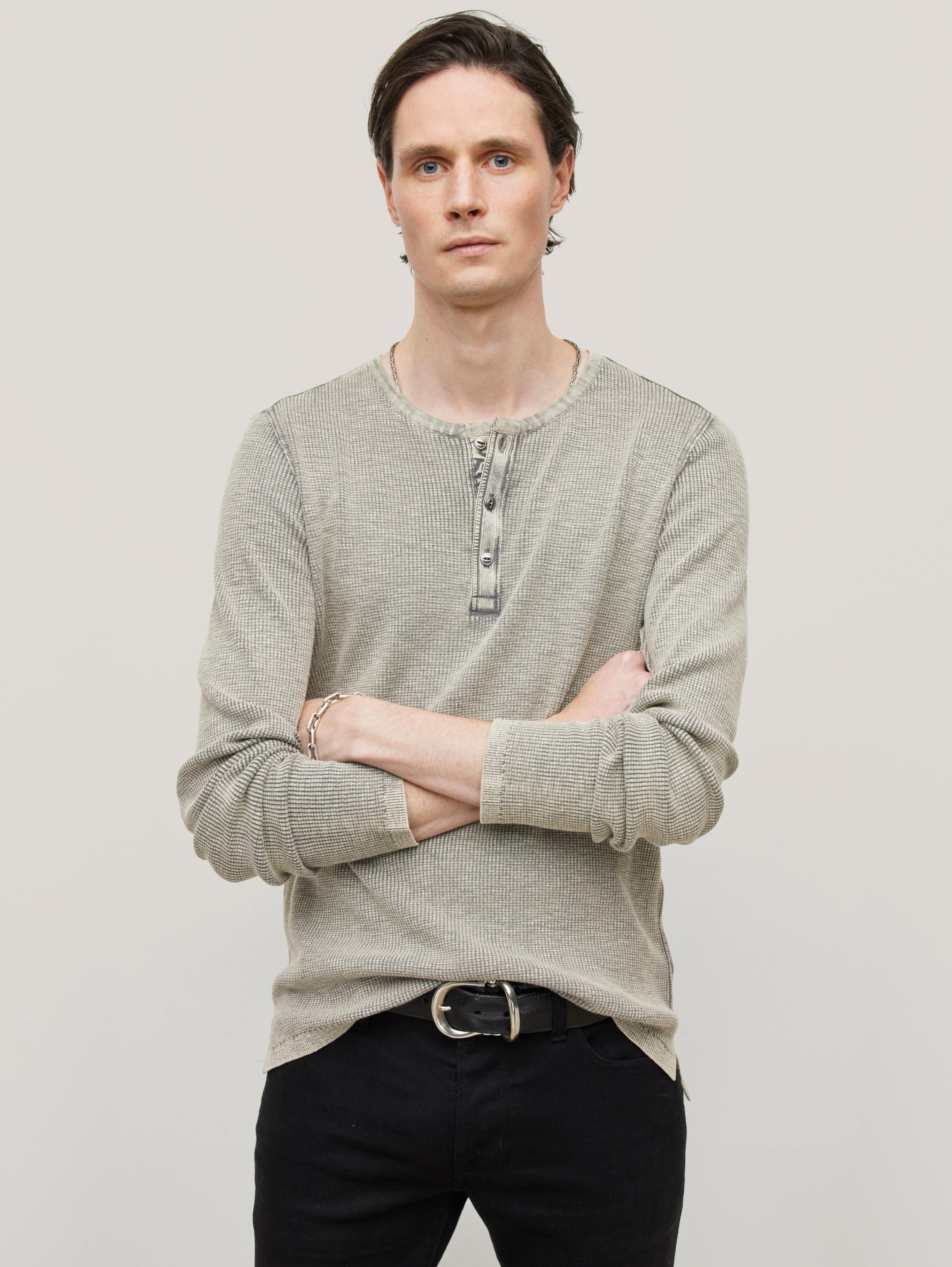 Waffle Henley Shirt – S E E K E R