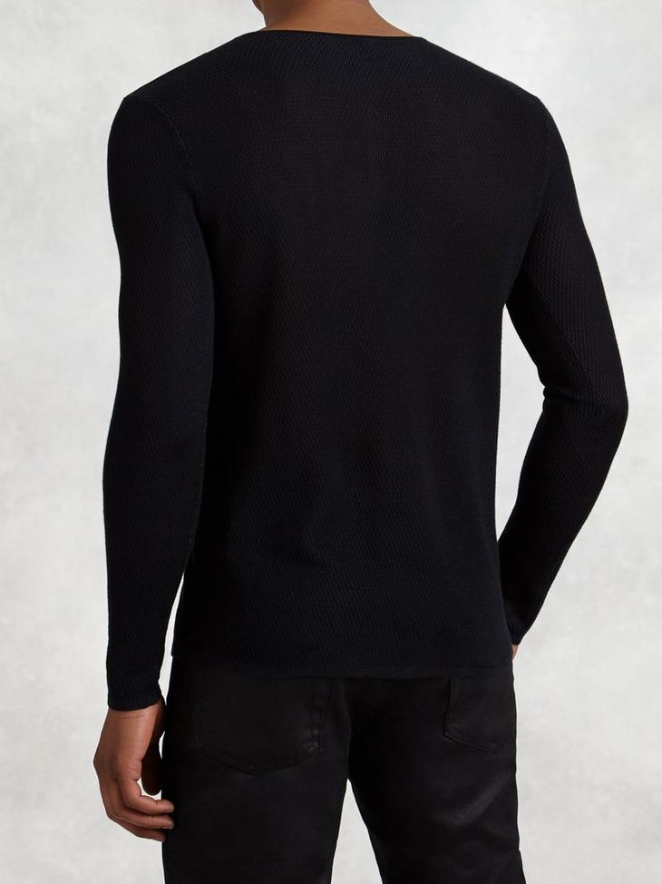 Silk Henley Sweater image number 2