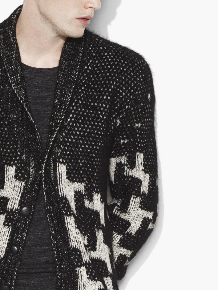 Exploded Houndstooth Cardigan image number 3