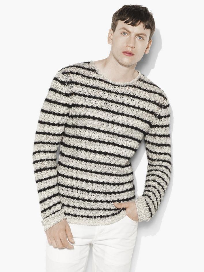 Striped Crewneck Sweater image number 1