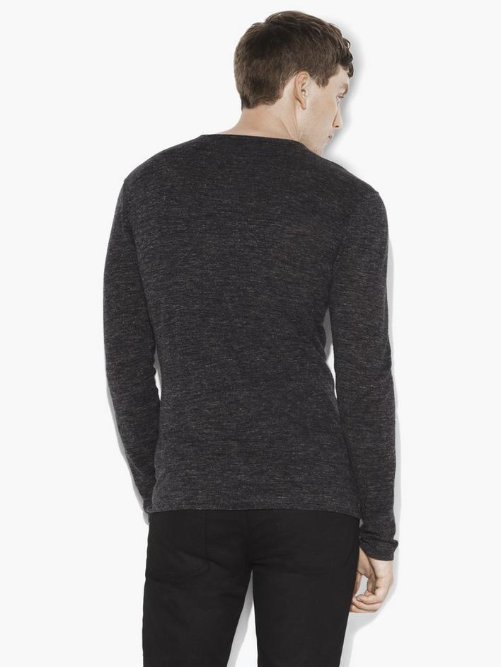 Linen Wool Crewneck Sweater image number 2