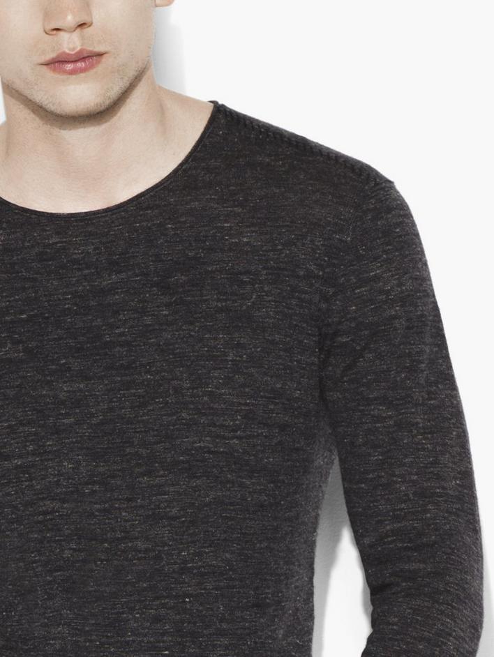 Linen Wool Crewneck Sweater image number 3