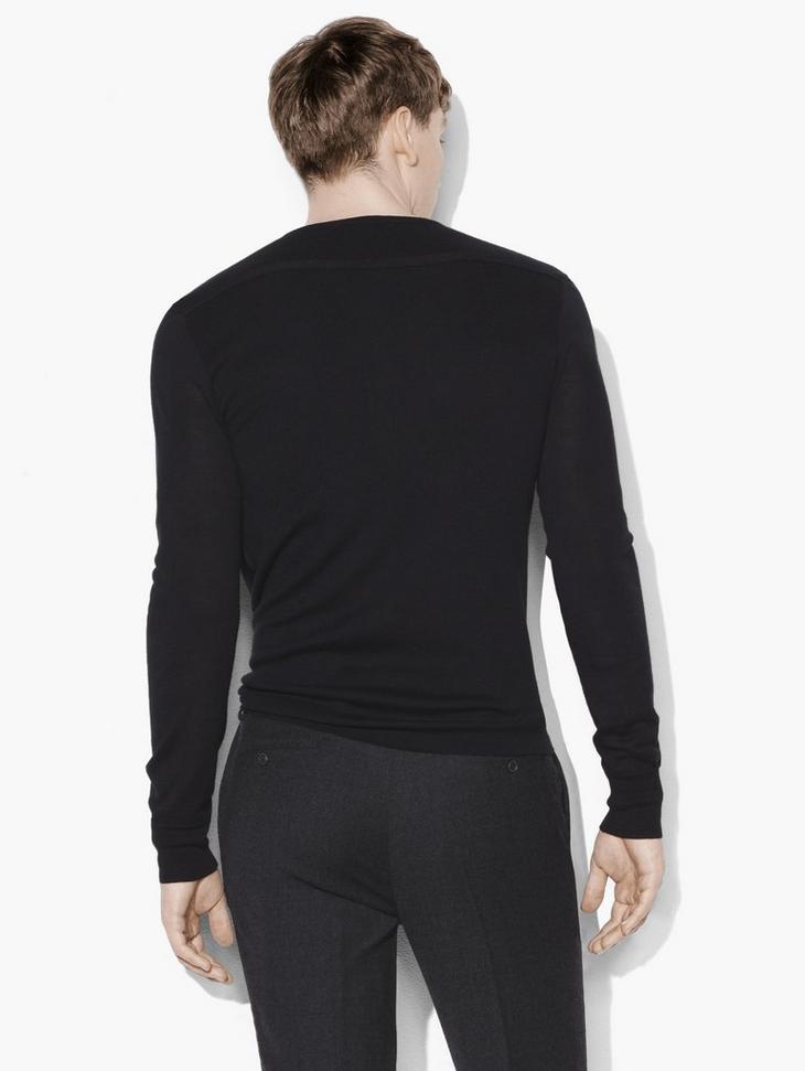 Silk & Cashmere Henley Sweater image number 2