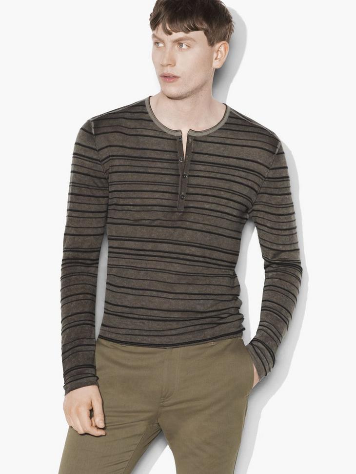 Silk Cashmere Henley Sweater image number 1