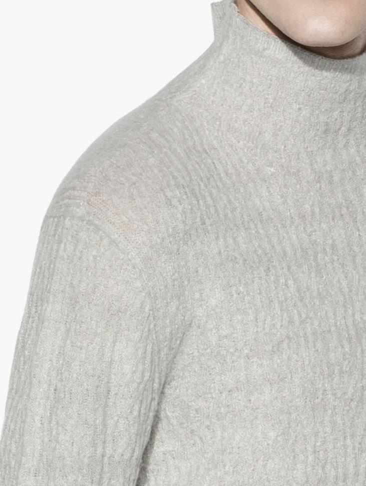 MOCK NECK CABLE SWEATER image number 3