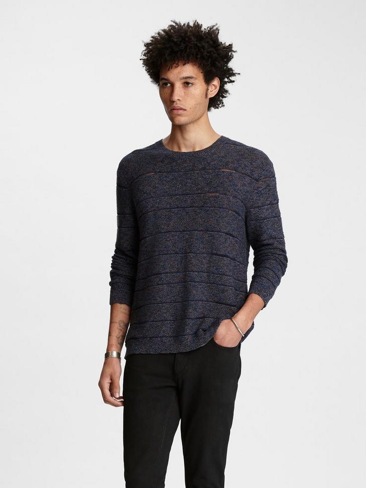 Jacquard Striped Sweater image number 1