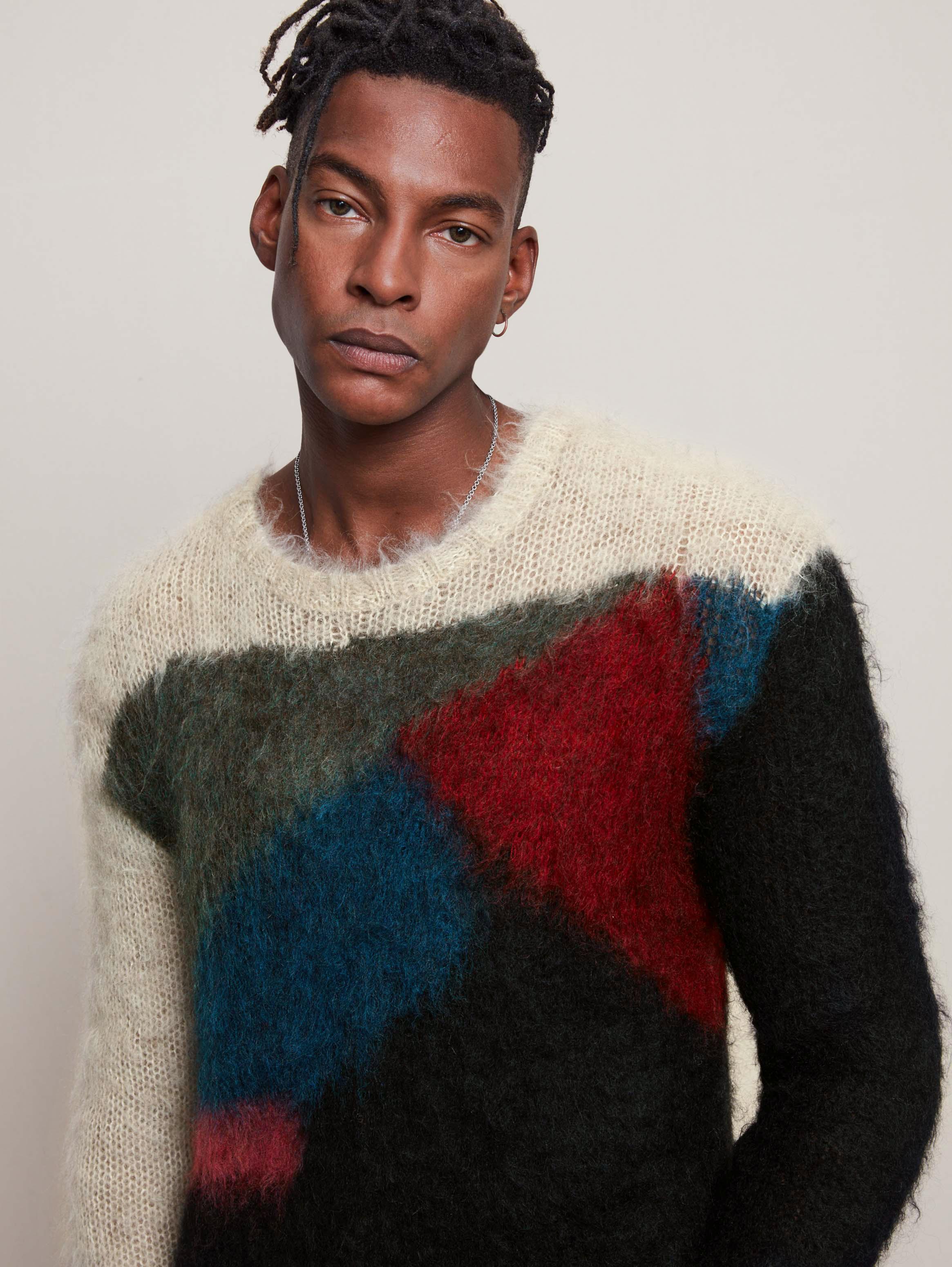 MULTICOLOR MOHAIR SWEATER image number 2