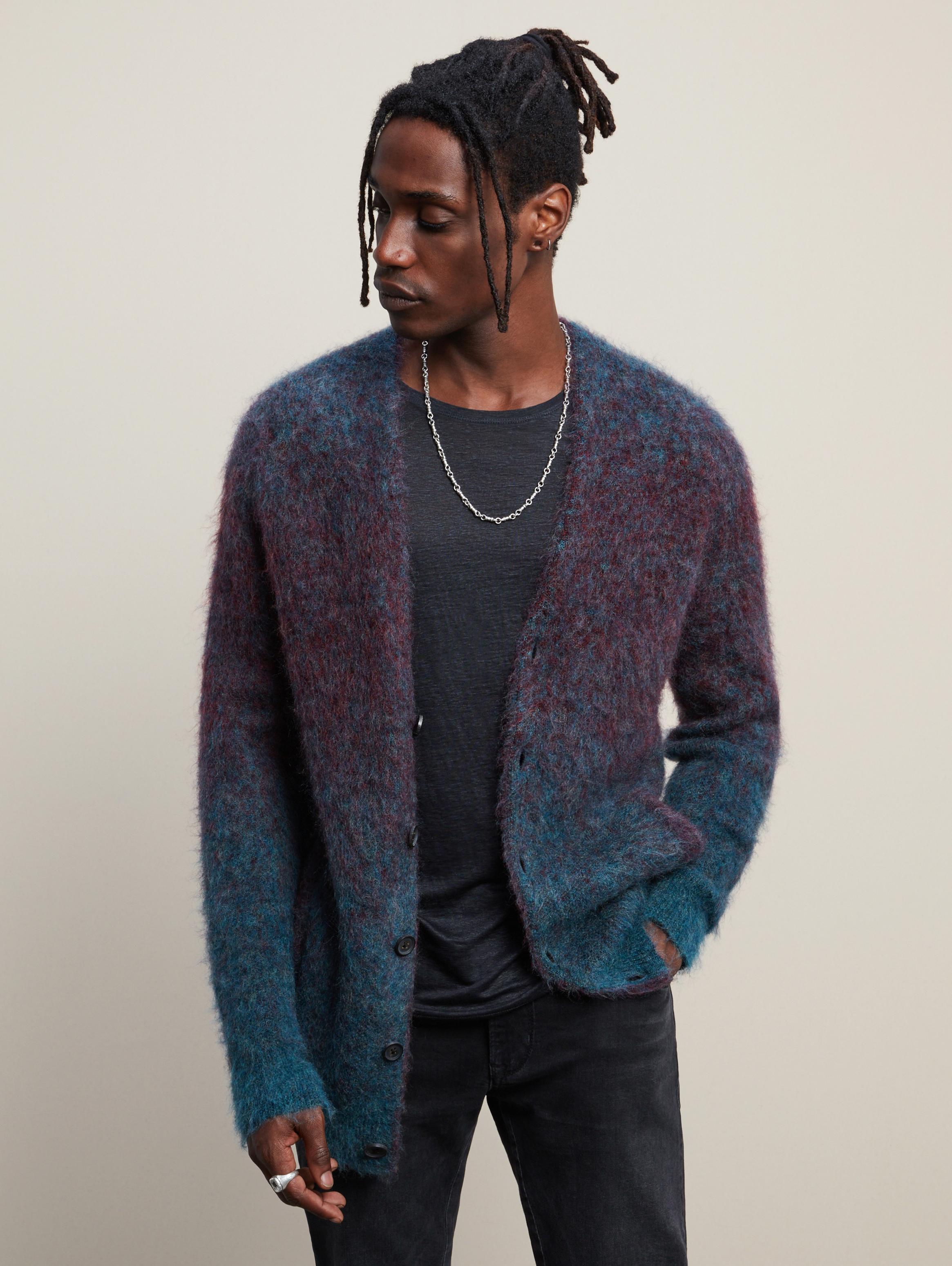 black ombre cardigan