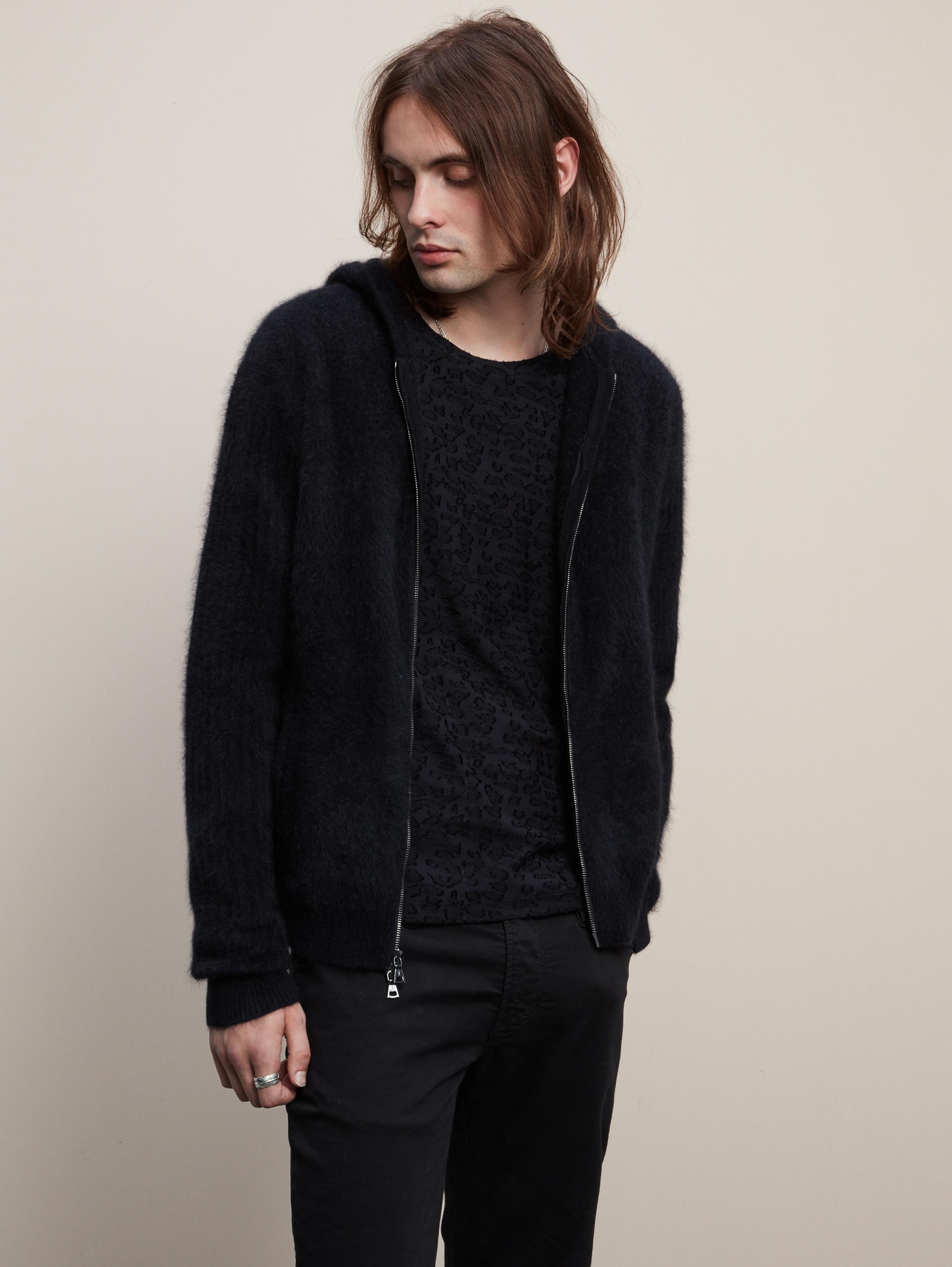 John varvatos 2025 cashmere hoodie