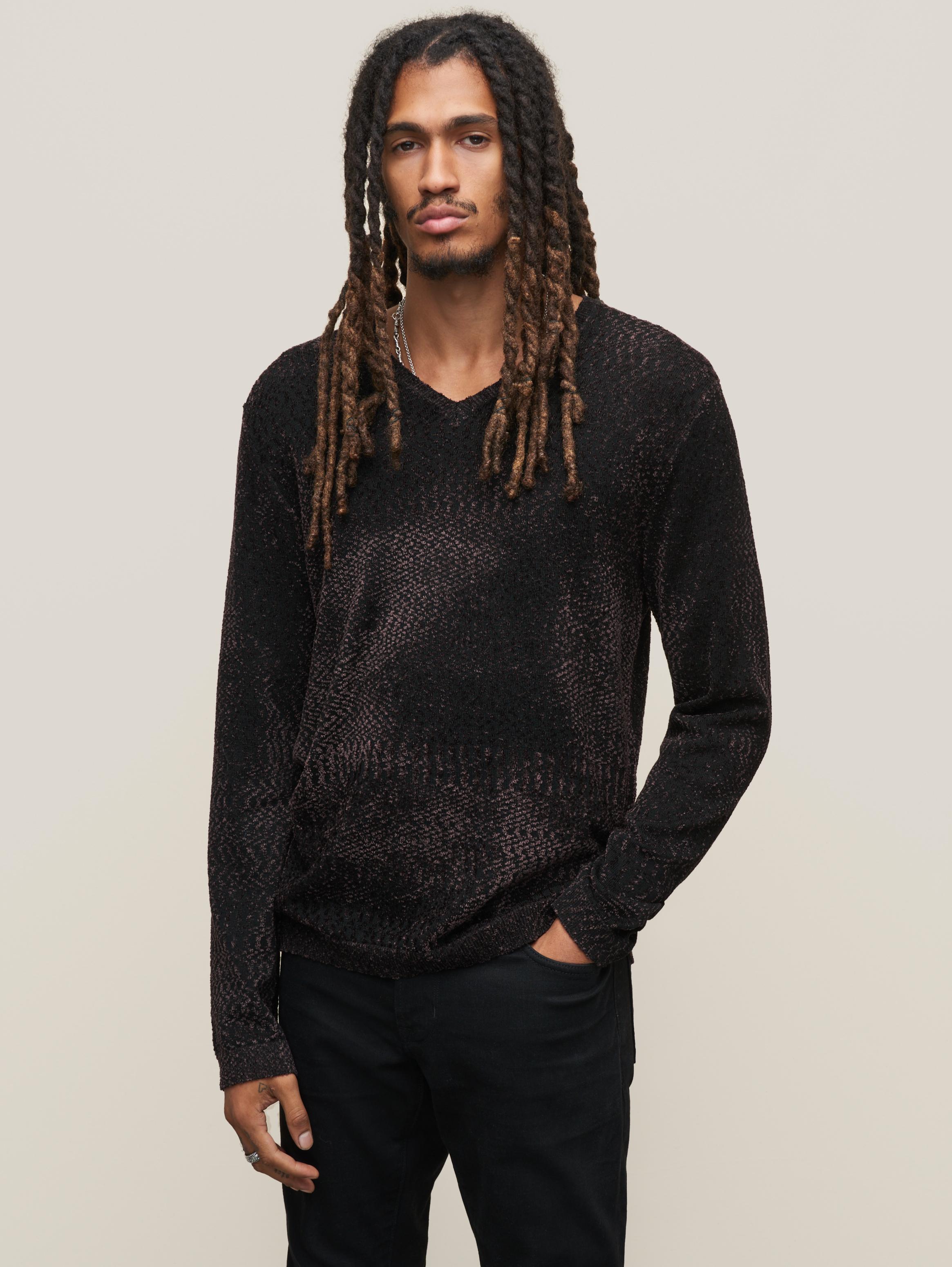 John varvatos v hot sale neck sweater