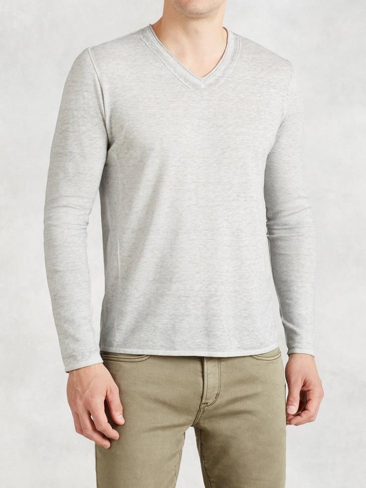 Pintuck V-Neck Sweater image number 1