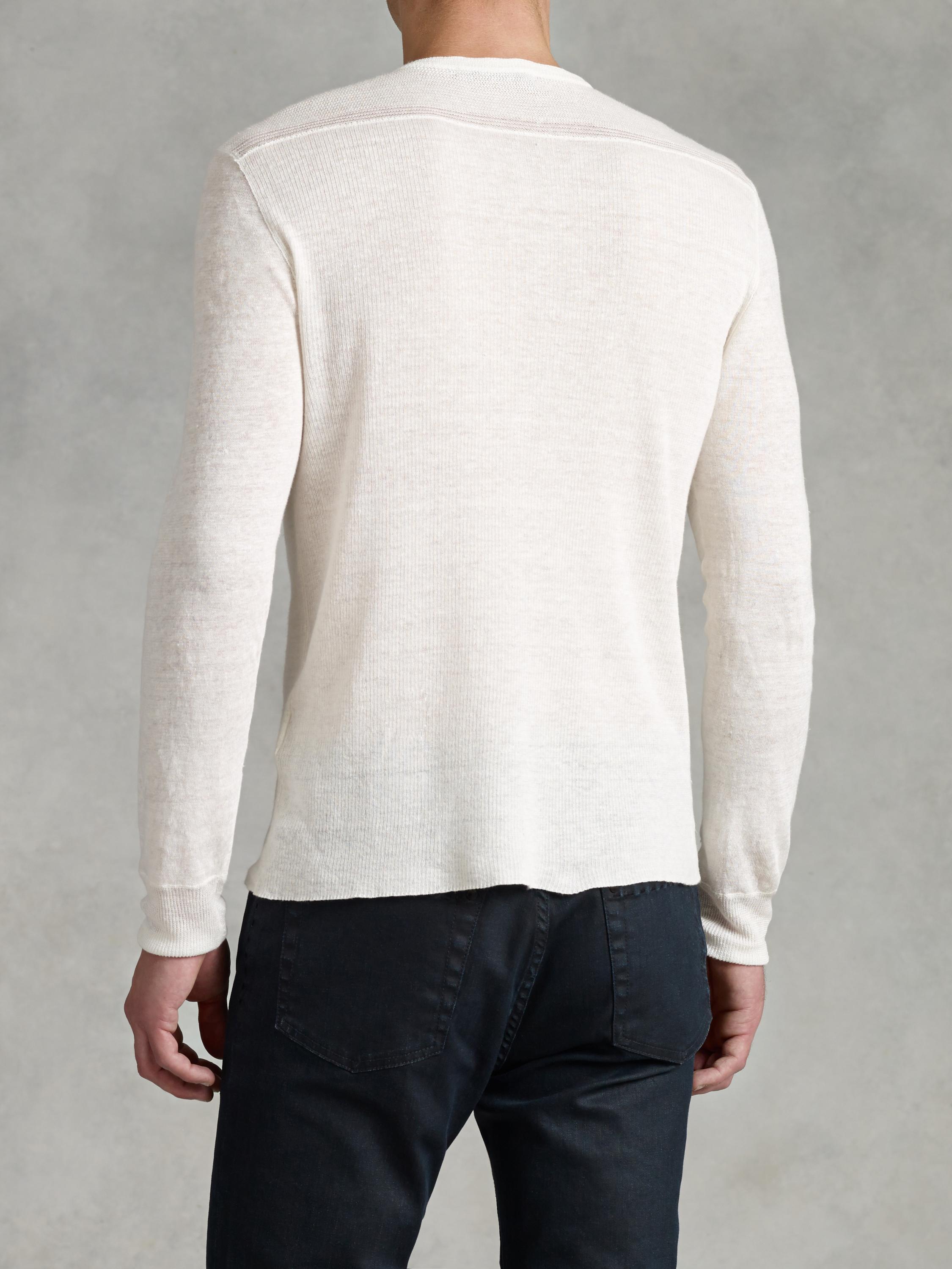 Linen Henley Sweater image number 2