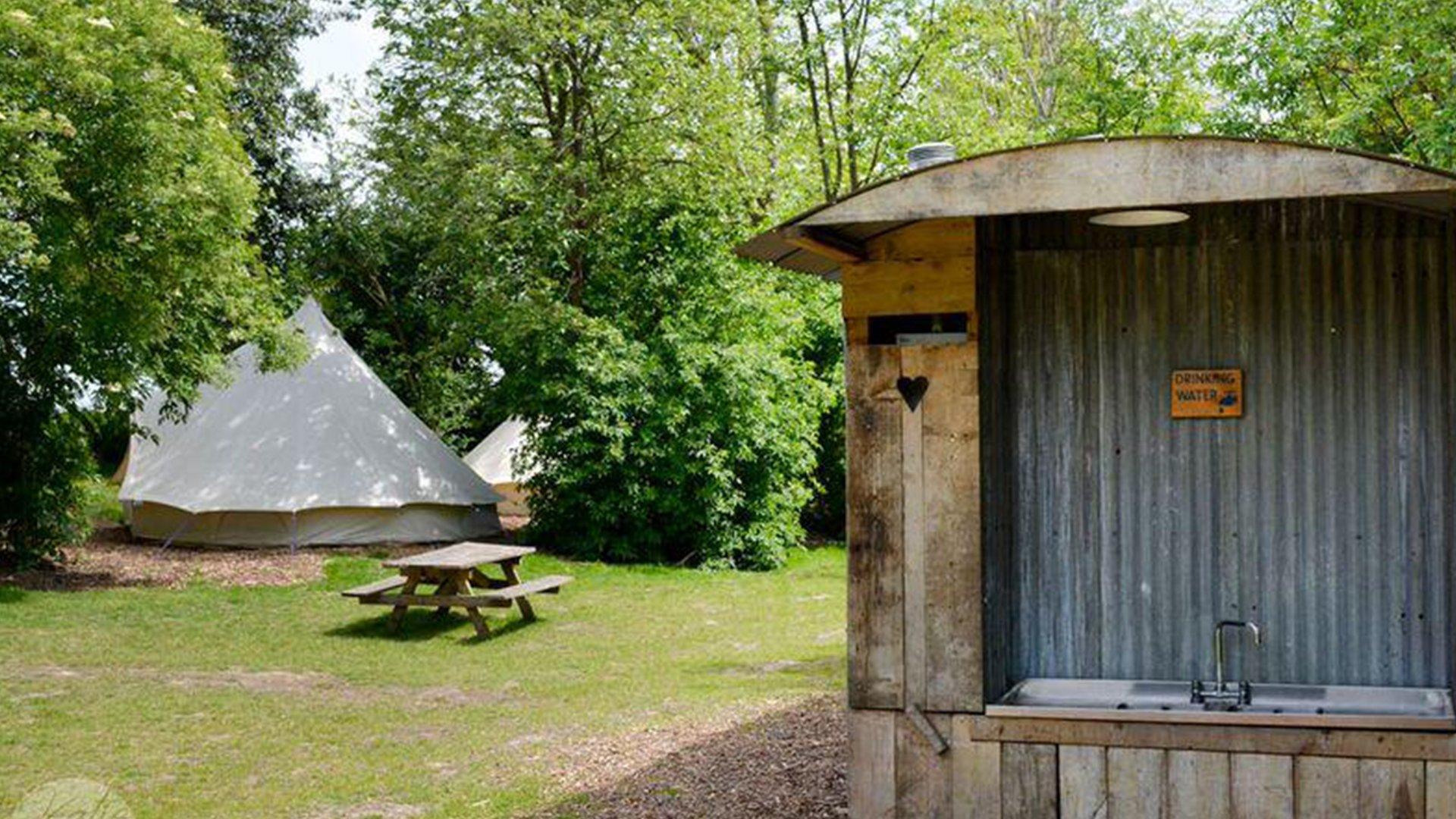 an image of the facilities at Bodiam Campsite