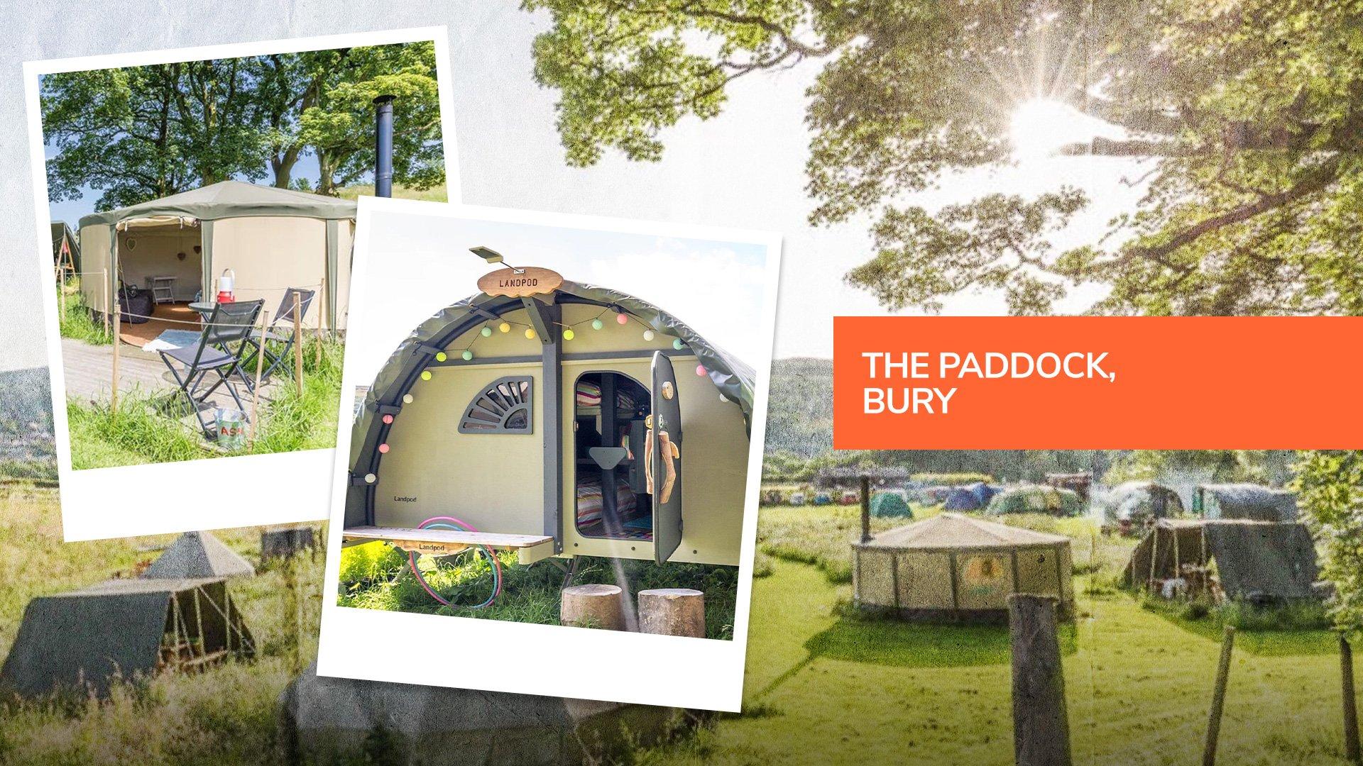 The Paddock, a camping and glamping site in Ramsbottom, Bury near Manchester