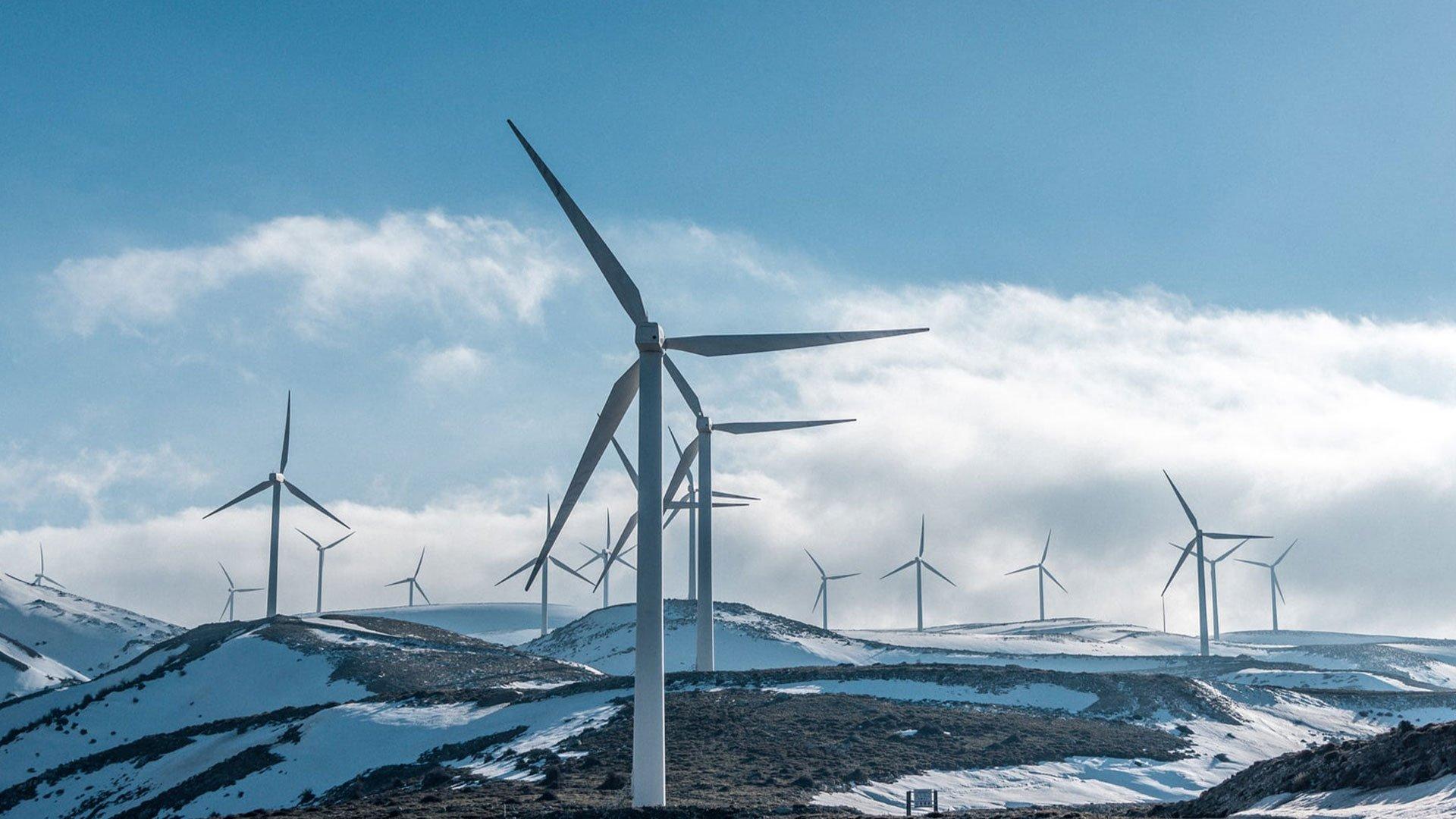 wind turbines helping to create sustainable power