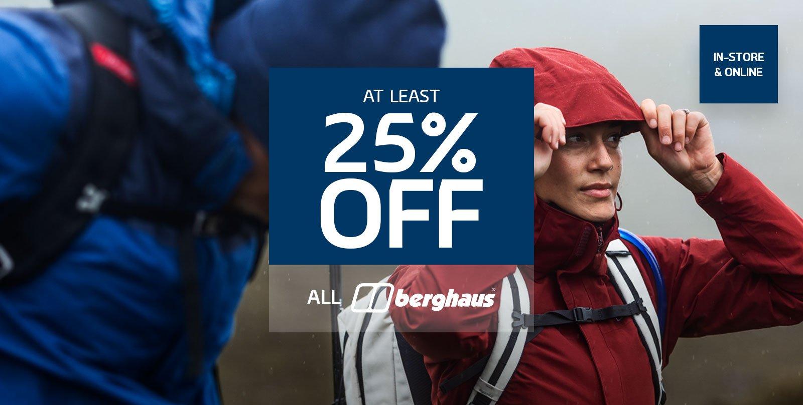 At Least 25% Off Berghaus