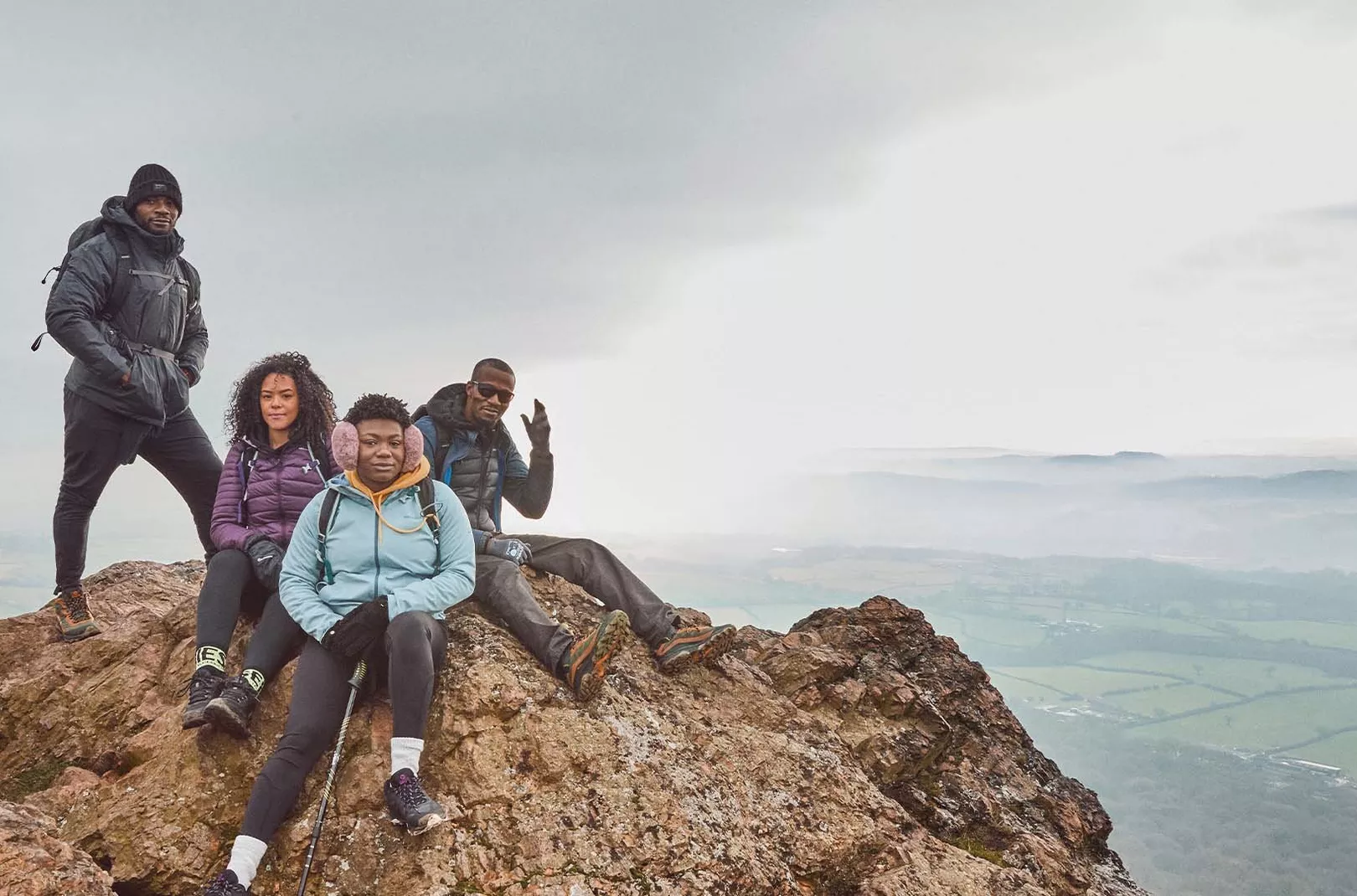 four members of the We Go Outside Too community