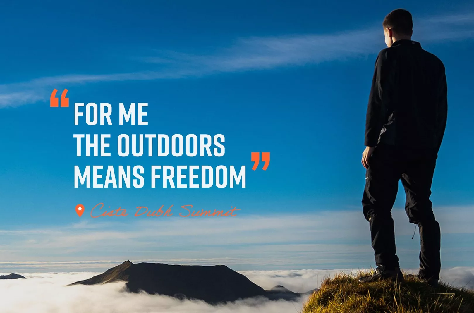 James Coutts on Ciste Dubh Summit