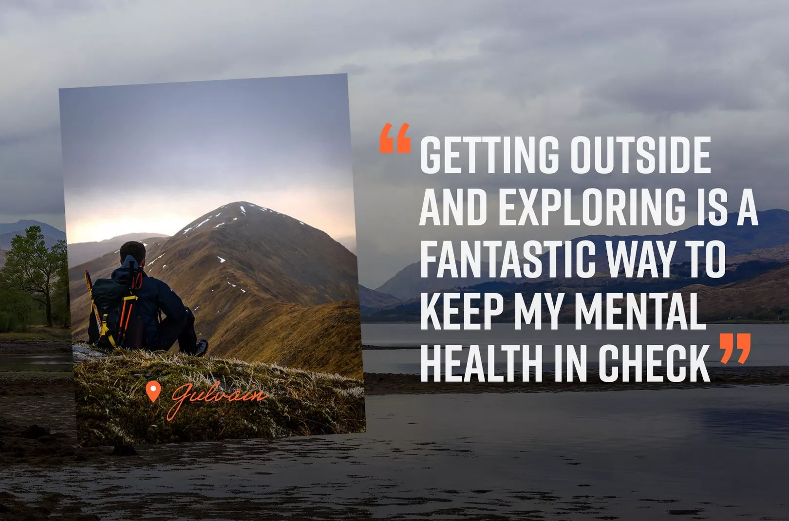 James Coutts talks about how climbing mountains helps his mental health