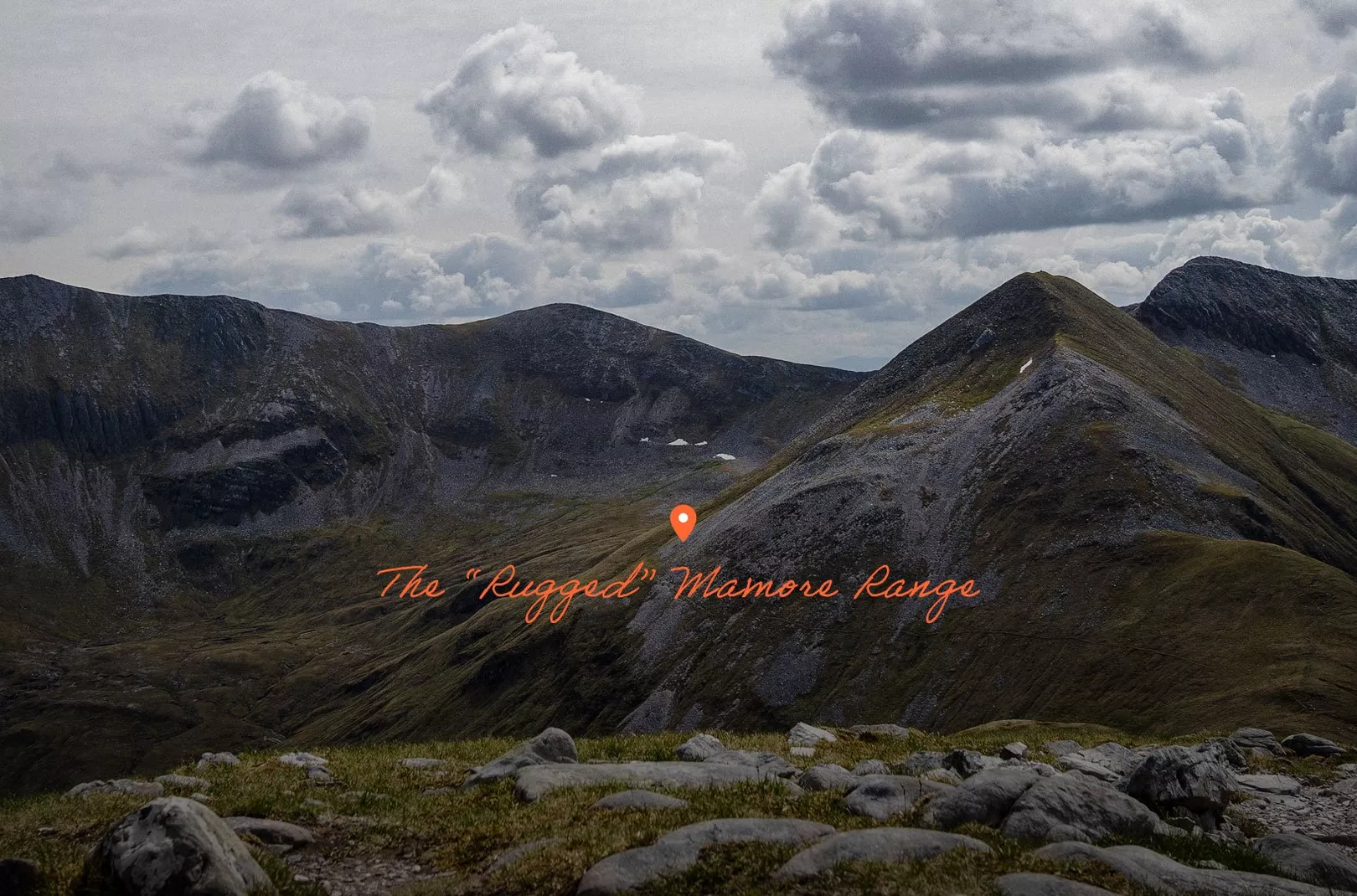 overlooking The “Rugged” Mamore Range