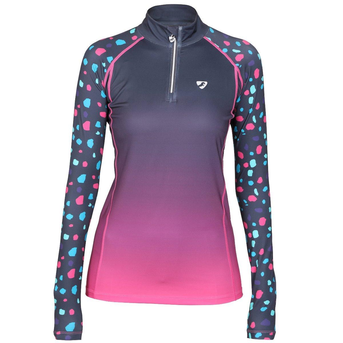 Aubrion Hyde Park Cross Country Shirt Pink Spot