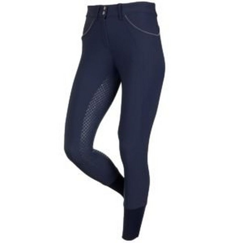 Horze Nadia Women's Silicone Full Seat Riding Tights with 4-Pockets-Navy -  Heads To Tails Horseware
