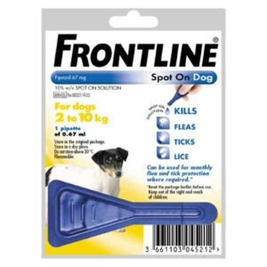 Frontline® Spot On Dog Flea and Tick Preventative Treatment Small Dog