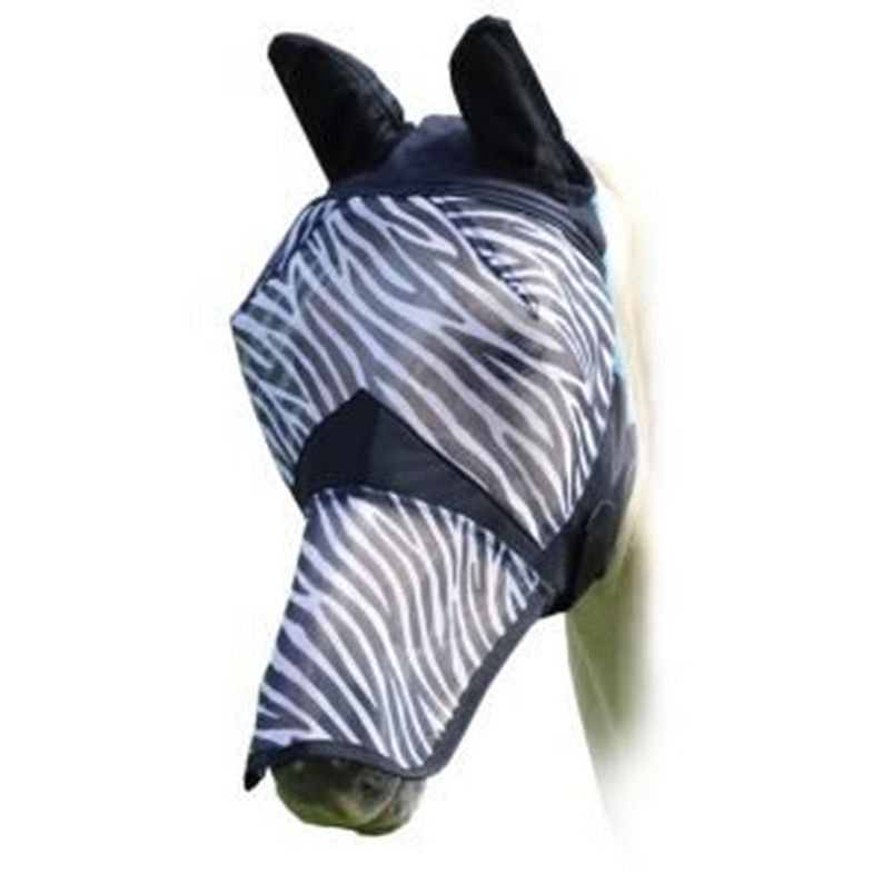 Shires Fine Mesh Fly Mask with Ears and Nose Extension